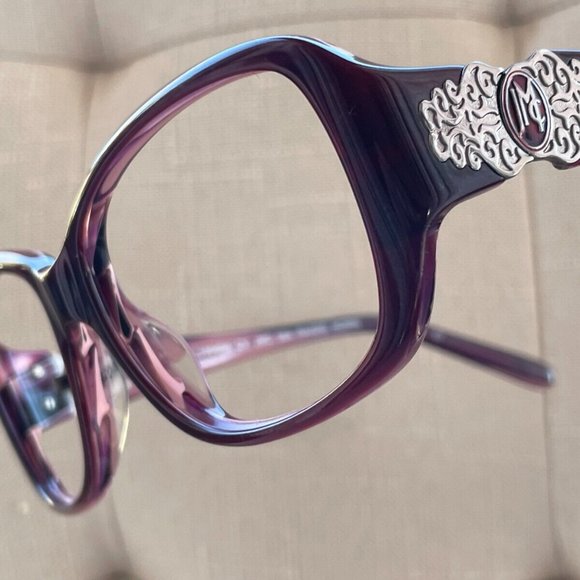 Jessica McClintock Women Eyeglasses RAISIE HORN 54[]16 130 Glasses - Picture 2 of 12